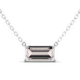 שרשרת כסף מצופה רודיום מוסונייט בגט Corsica