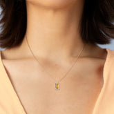 שרשרת זהב סיטרין בגט ויהלומים