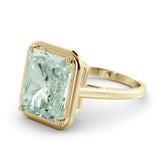 טבעת אקוומארין ירוקה 6.51 קראט Amy