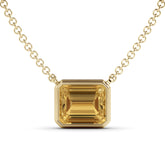 שרשרת זהב משובצת אבן-חן סיטרין 6.51 קראט