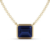 שרשרת זהב משובצת ספיר 6.51 קראט