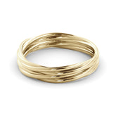 טבעת נישואין זהב מלופף