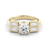 'טבעת מוסונייט 1.01 קראט וינטאג'