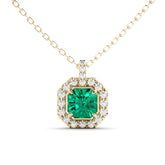 שרשרת זהב אמרלד ויהלומים Euphoria