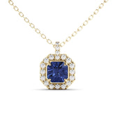 שרשרת זהב ספיר ויהלומים Euphoria