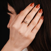 טבעת מורגנייט ויהלומים Indaco