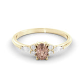 טבעת מורגנייט ויהלומים Indaco