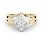 טבעת יהלום מעבדה Princess cut