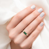 טבעת בגט אמרלד-מוסונייט Biarritz