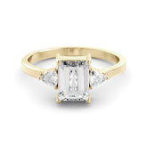 טבעת ארט-דקו יהלום מעבדה