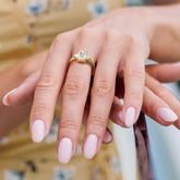 טבעת ארט-דקו יהלום מעבדה