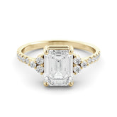 טבעת Denni מוסונייט ויהלומים