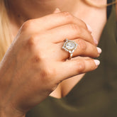 טבעת מוסונייט Emilia