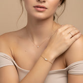 Diamond bracelet for protection against the "evil eye"