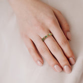 טבעת קלטית משובצת אמרלד