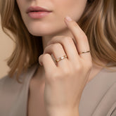 Celtic ring set with diamonds