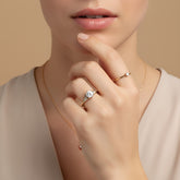 טבעת יהלום מעבדה מלכותית Legato