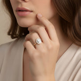 טבעת Diana מוסונייט ויהלומים