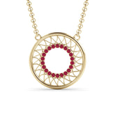 שרשרת זהב לוכד חלומות רובי