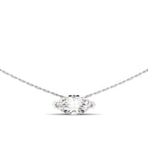 שרשרת עדינה משובצת יהלום מעבדה - Hagar