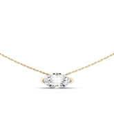 שרשרת עדינה משובצת יהלום מעבדה - Hagar