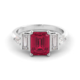 טבעת רובי ויהלומי מעבדה Grace