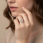 טבעת Diana מורגנייט ויהלומים