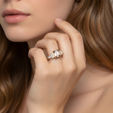 טבעת מורגנייט ויהלומי מעבדה Grace