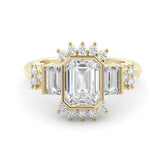 טבעת כתר יהלום מעבדה Juno