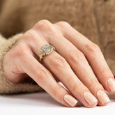 טבעת כתר יהלום מעבדה Juno