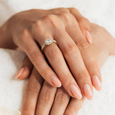 טבעת כתר יהלום מעבדה Shanaya