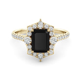 טבעת אוניקס ויהלומים Empower