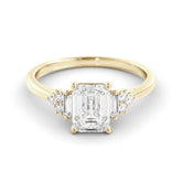 טבעת זהב יהלומי מעבדה Naomi