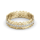 טבעת קלטית נצח יהלומים