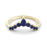 טבעת ספיר Chevron