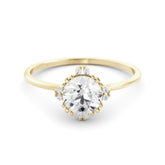 טבעת מוסונייט ויהלומים Sofia