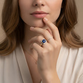 Afroditi Sapphire and Diamond Ring
