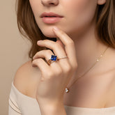 Princess cut Sapphire ring