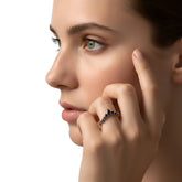 טבעת ספיר Chevron