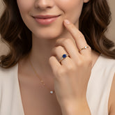 Royal sapphire and diamond ring