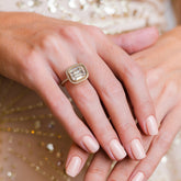 טבעת מוסונייט ויהלומים Celeste