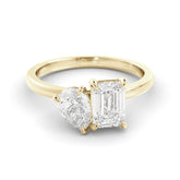 טבעת Toi et Moi יהלומים