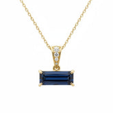 Sapphire and Diamond Necklace - Horizon