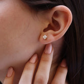 זוג עגילי פרינסס מוסונייט