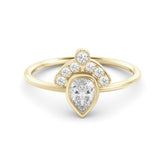 טבעת כתר-מניפה יהלום מעבדה Topal