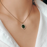 שרשרת אמרלד ויהלומים Layla