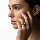 טבעת אקוומארין ירוקה 6.51 קראט Amy