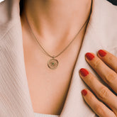 שרשרת זהב אמרלד Mandala