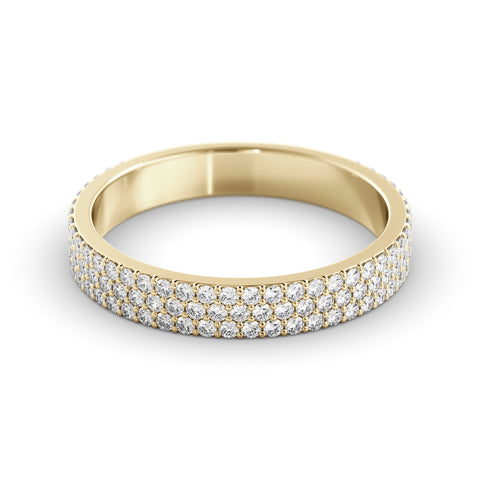 טבעת שלושת רבעי נצח ספיר כחול Glow