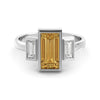 1.41 carat vintage citrine ring